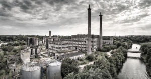 Panorama Rüdersdorf altes Phosphatwerk